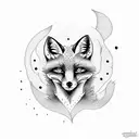 fox tattoo design idea