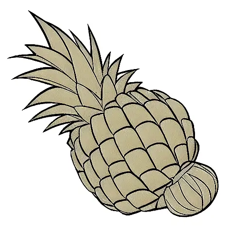 Pineapple tattoo design idea