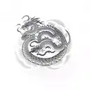 ouroboros snake and dragon tattoo design idea