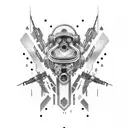 cyberpunk Edgerunners tattoo design idea