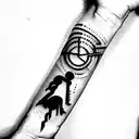 cyberpunk Edgerunners tattoo design idea