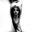 cyberpunk Edgerunners tattoo design idea