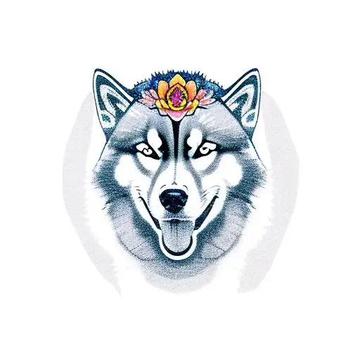 husky tattoo – Illustrations