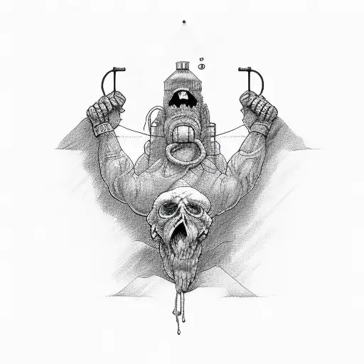 hangman hands tattoo design idea