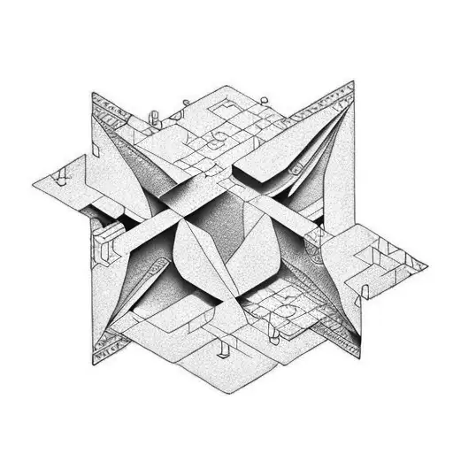 civil engineering, 3 birds, bread bakery tattoo design idea