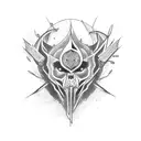 neo tribal goth tattoo design idea