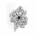 Coral Honeysuckle tattoo design idea