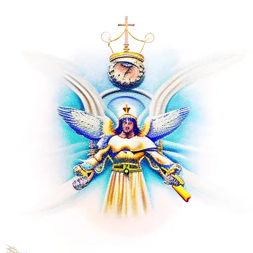 saint michael tattoo design idea