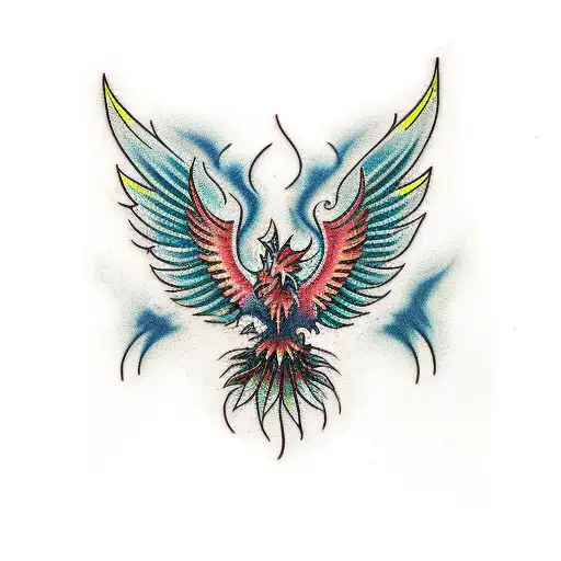 rising phoenix from the ashes tattoo