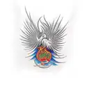 Phoenix, rising from the ashes tattoo design idea