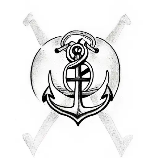 anchor with initials J and F, and below a sentence sayinf "Twin Flames Forever" tattoo design idea