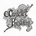 Text saying Coolest President  tattoo design idea