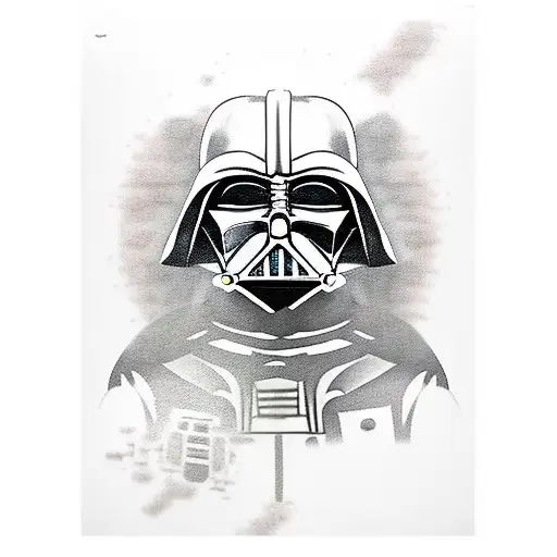 darth vader samurai tattoo design idea