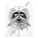 darth vader samurai tattoo design idea