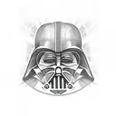 darth vader samurai tattoo design idea