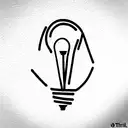 light bulb tattoo design idea