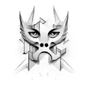 arquitecture´s objects tattoo design idea