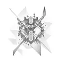 arquitecture´s objects tattoo design idea