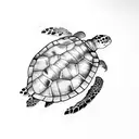 sea turtle tattoo design idea