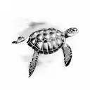 sea turtle tattoo design idea