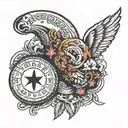 fortune and money. tattoo design idea