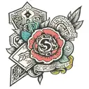 fortune and money. tattoo design idea