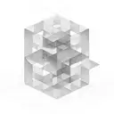 Matrix, numbers and letters in square or cube, text below: escape.  tattoo design idea