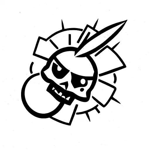 Brawl Stars happy tattoo design idea