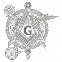freemason symbol tattoo design idea