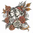 paul and JEana tattoo design idea