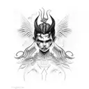 Lucifer's child  tattoo design idea