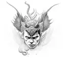 Lucifer's child  tattoo design idea