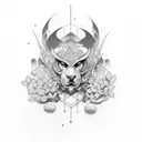 Number 2004 tattoo design idea