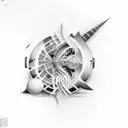 Number 2004 tattoo design idea