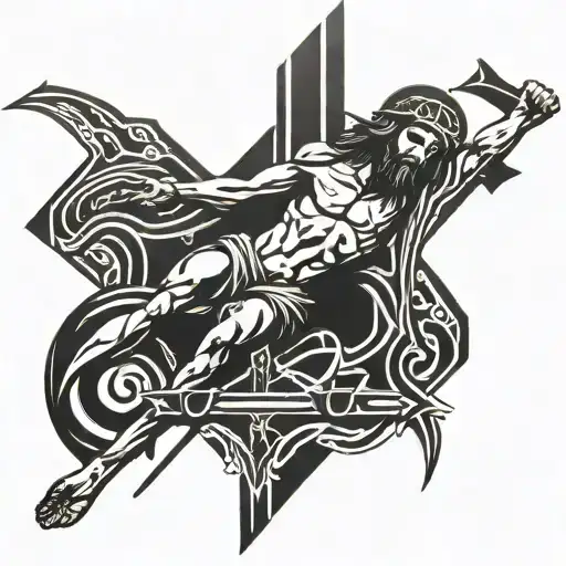 jesus Crucifixion tattoo design idea
