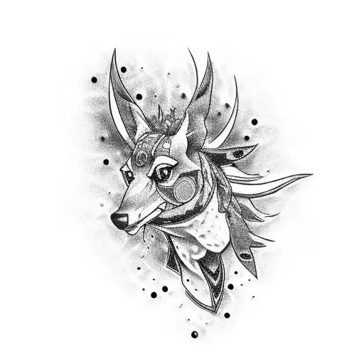 Create a dotwork tattoo of a Honda Accord type 3 with gaming elements like a joystick and console buttons integrated into the design tattoo design idea