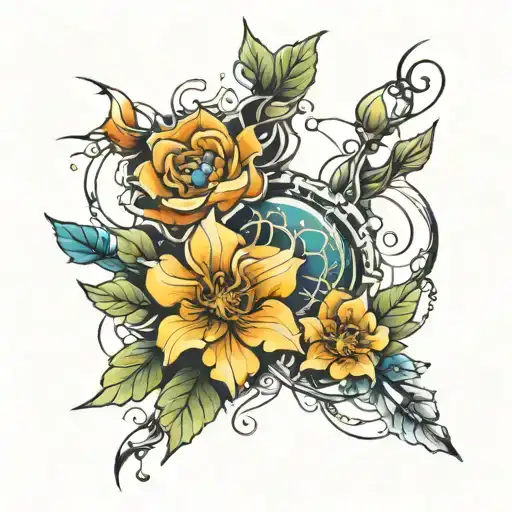 Bionics tattoo design idea