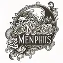 two names incorporated, Memphis, Ryan tattoo design idea