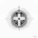 Serbian flag tattoo design idea