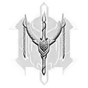 Trident tattoo design idea