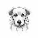 Daisy dog  tattoo design idea