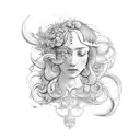 Venus by Botticelli  tattoo design idea