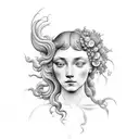Venus by Botticelli  tattoo design idea