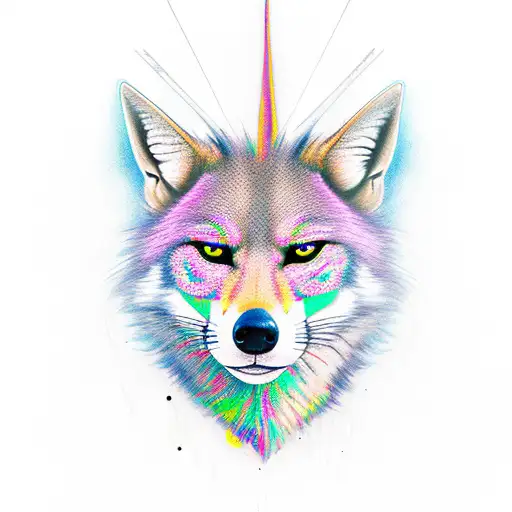 jackal tattoo design idea