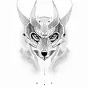 jackal tattoo design idea