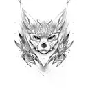 jackal tattoo design idea