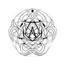 alchemy life creation symbol  tattoo design idea