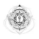 alchemy life creation symbol  tattoo design idea