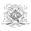 alchemy life creation symbol  tattoo design idea