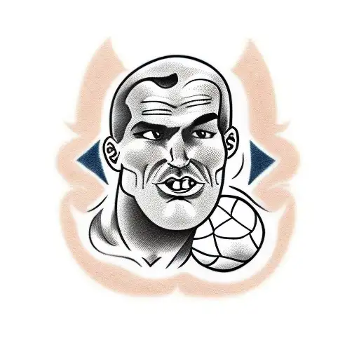 Handball player anda number 19  tattoo design idea